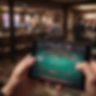 Engaging live dealer game on mobile