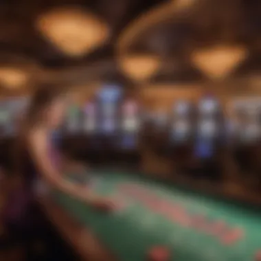 Thrilling Gaming Experiences at Casino Lake Las Vegas A vibrant gaming area filled with excitement and energy