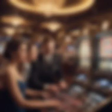 Visitors Enjoying Casino Entertainment Visitors enjoying entertainment at a New York casino