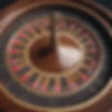 A vintage roulette wheel showcasing its intricate design and craftsmanship