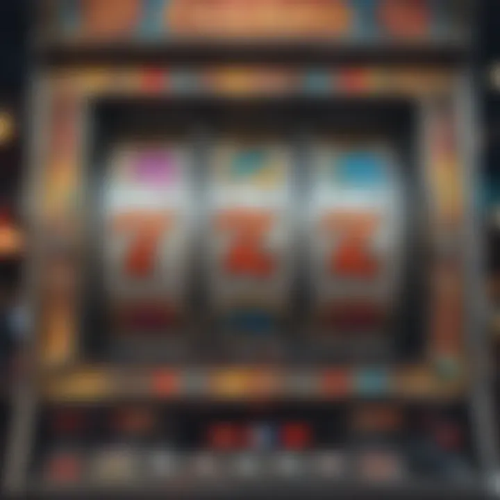 Slot machine with winning symbols