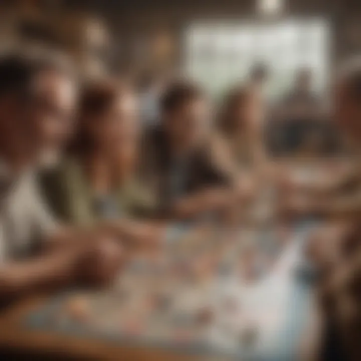 A diverse group of players engaging in a lively bingo session on a gaming platform.