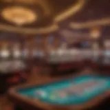 Interior view of a vibrant Indian casino showcasing gaming tables and slot machines