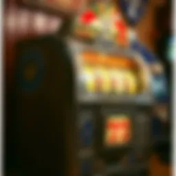 Vintage silver dollar slot machine