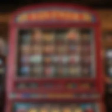 Colorful barnyard slot machine display