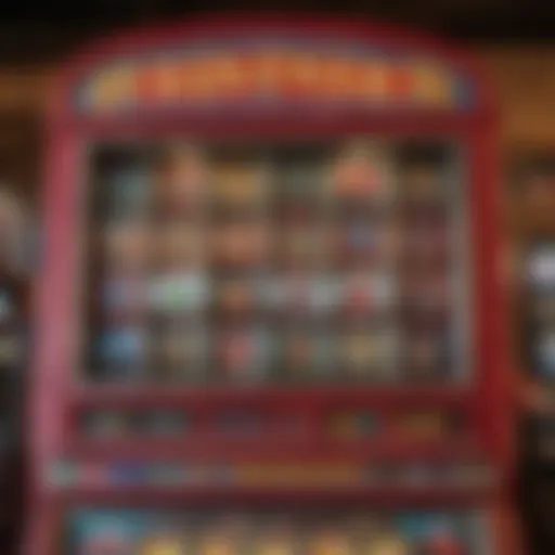 Colorful barnyard slot machine display