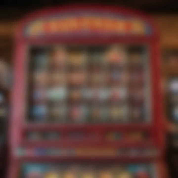 Colorful barnyard slot machine display