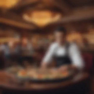 Exquisite dining experience at a casino restaurant