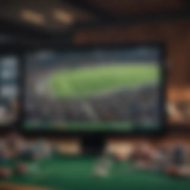 A dynamic representation of live sports betting on a digital platform