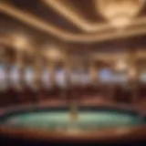 Interior view of a luxurious online casino environment