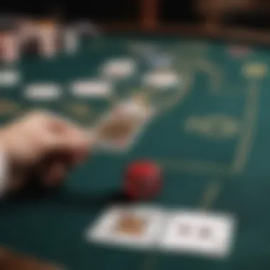 A collage illustrating various forms of blackjack being played