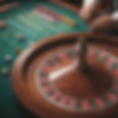 A strategic layout of betting options on a roulette table