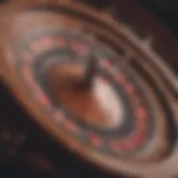 A roulette wheel in motion, capturing the excitement of the game