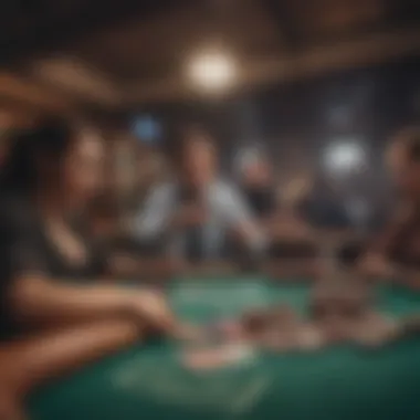 Different poker game setups illustrating variety