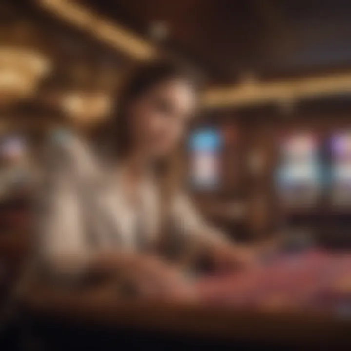 A sleek interface of an online casino platform highlighting user experience and navigation