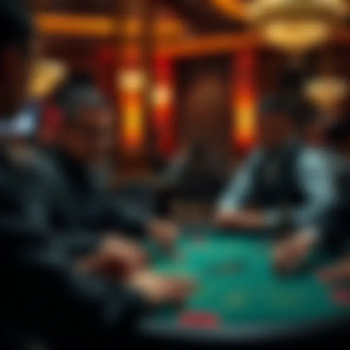 Players focused on a blackjack game