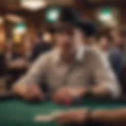 Illustration of a straight in Texas Hold'em