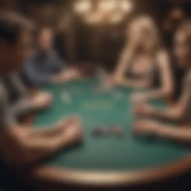 BBO poker table with players engaged in a game