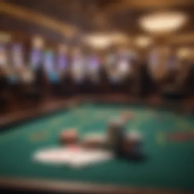 Strategic Play in the Casino Chips and cards on a casino table