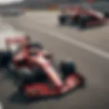 Fast-paced action on the Formula One track