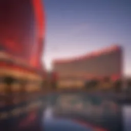 A stunning exterior view of Resorts World Las Vegas showcasing its modern architecture