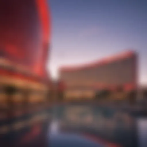 A stunning exterior view of Resorts World Las Vegas showcasing its modern architecture