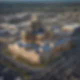 Aerial view of Rivers Casino showcasing its architectural grandeur