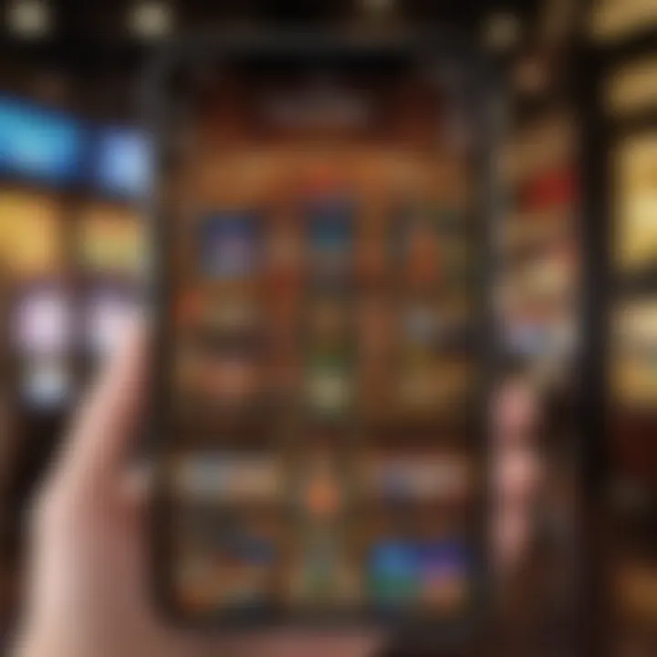 User-friendly navigation of the Slots of Vegas app on a smartphone