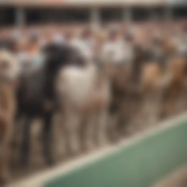 Spectators enjoying a day at the races