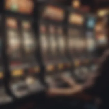 A seasoned player analyzing the slot machine's odds and payouts